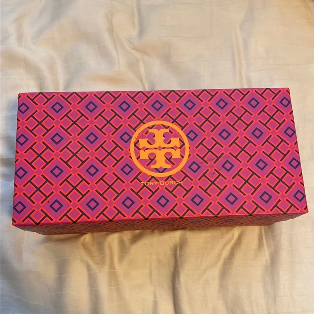 Black suede Tory Burch loafers